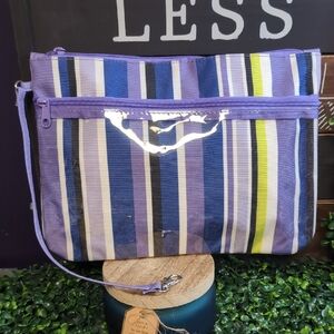 Laura Ashley Attachable Striped Mini Bag